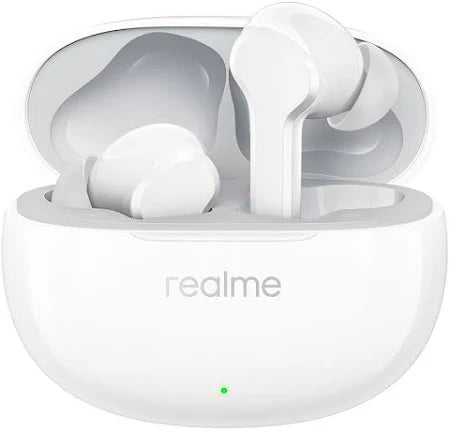 realme Buds T110 (RMA2306) with AI ENC for calls, 38 hours of Playback and Deep Bass Bluetooth  (pop white, True Wireless)