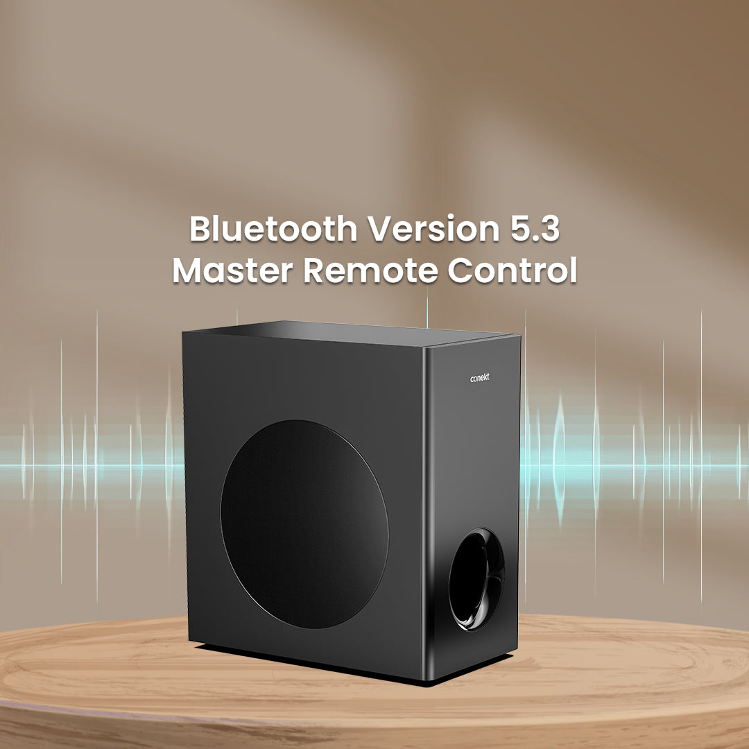 Insane 2090 sound bar with powerful stereo speakers, sleek black design, LED indicator lights, and compact modern build for immersive home audio experience.