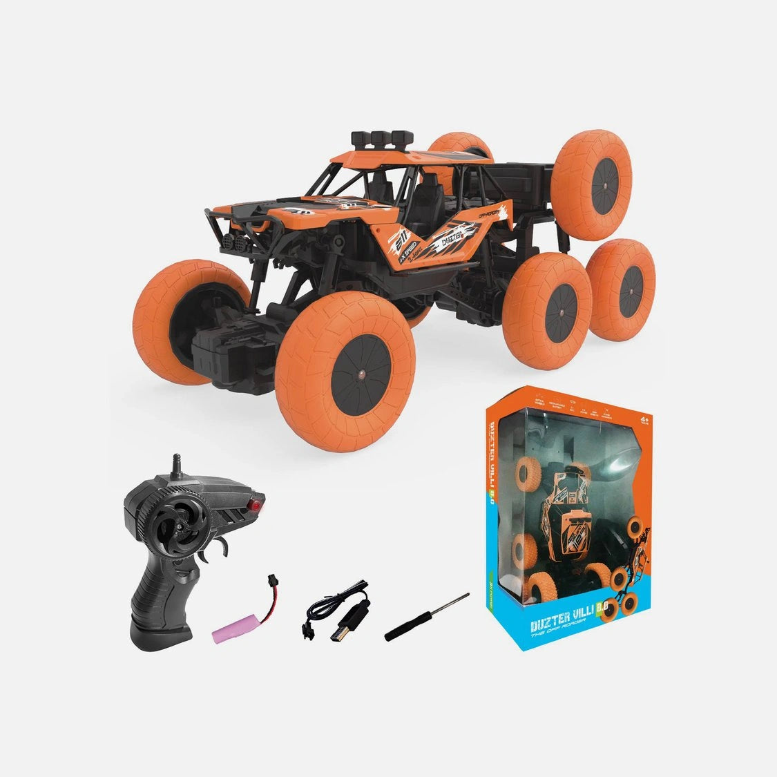 “Electrobotic Duzter-Villey 8.0 Off-Roader RC Car – rugged remote-controlled car designed for outdoor adventures and rough terrain.”
