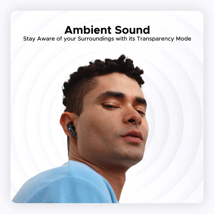 boAt Airdopes 131 Elite ANC True Wireless Earbuds with Active Noise Cancellation, 32H Battery Life, IPX5 Water Resistance, and Bluetooth 5.3 Connectivity in Black