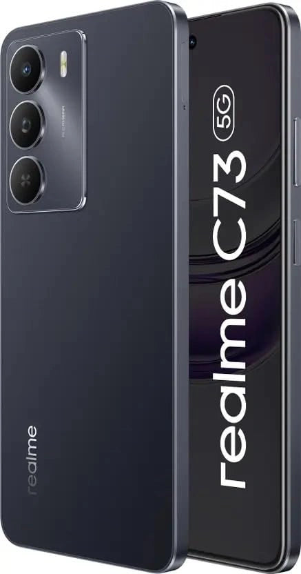 Realme C73 5G smartphone – 6.72-inch 120Hz display, Snapdragon processor, 5000mAh battery, 33W fast charging, dual camera – available at JJR Mobiles, Thoothukudi.