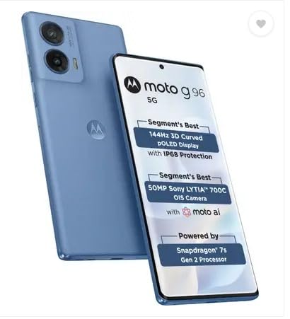 MOTOROLA G96 5G (Pantone Ashleigh Blue, 128 GB)  (8 GB RAM) Activated
