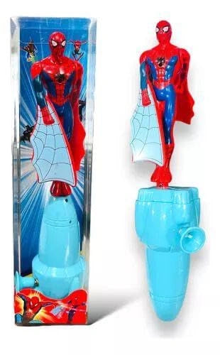 Spider-Man flying action figure toy with pull-string launch for indoor and outdoor play, ages 3+”