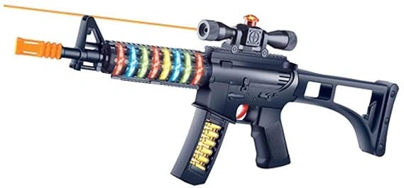 Flash Sound Electronic Machine Gun Army Style AK-47 M4