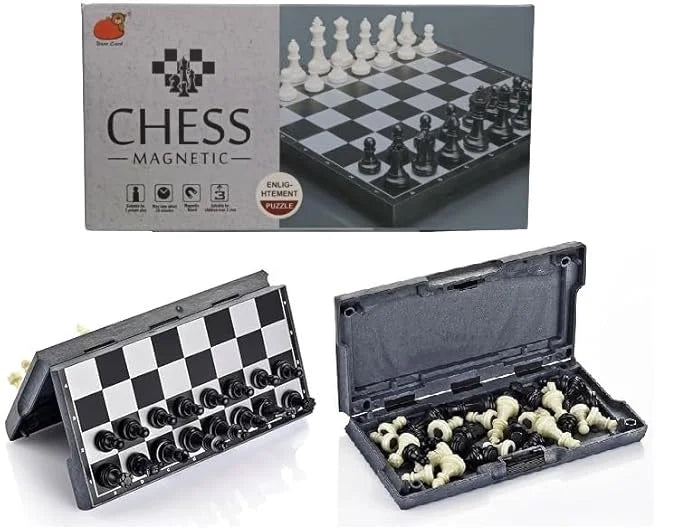 Magnetic Educational Chess Board Set with Folding Chess Board Travel Toys for Kids and Adults