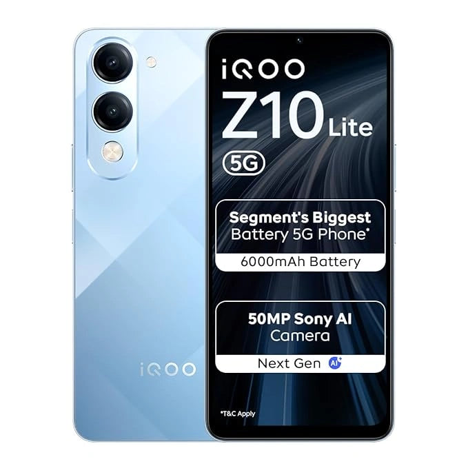 IQOO Z10 Lite 5G (Titanium Blue, 128 GB)  (4 GB RAM)