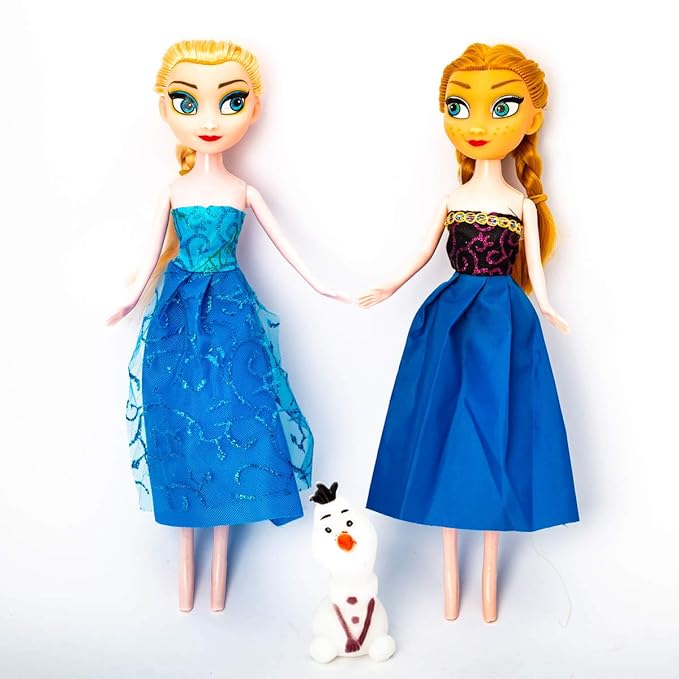 Curtis Toys Frozen doll set for girls – beautiful princess dolls with accessories”