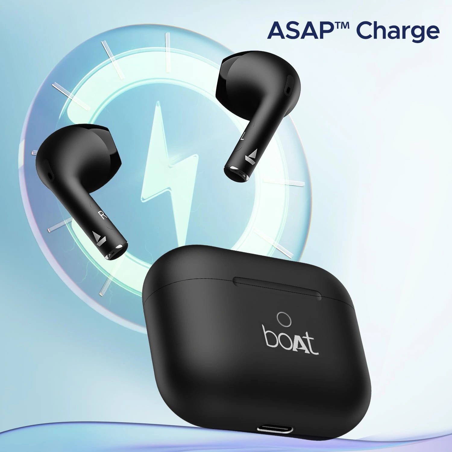 boAt Airdopes Ace TWS in Ear Earbuds with 35 HRS Playback, 13mm Drivers, Dual Mics ENx & Beast Mode(Active Black)