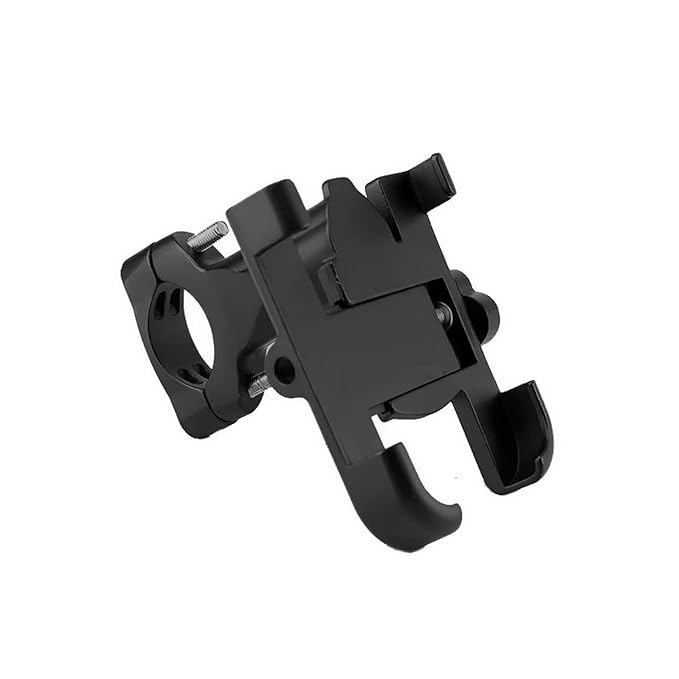 360° Rotating Bike Mobile Holder C1 Bike Mobile Stand Secure & Convenient Phone to Any Angle for Easy Navigation Fits for All Smartphones Black
