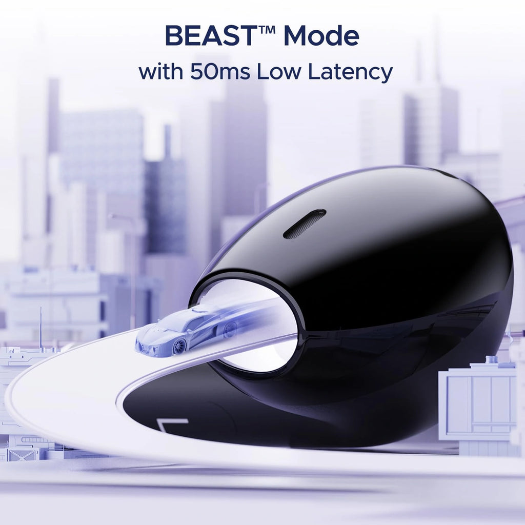 boAt Airdopes Ace TWS in Ear Earbuds with 35 HRS Playback, 13mm Drivers, Dual Mics ENx & Beast Mode(Active Black)