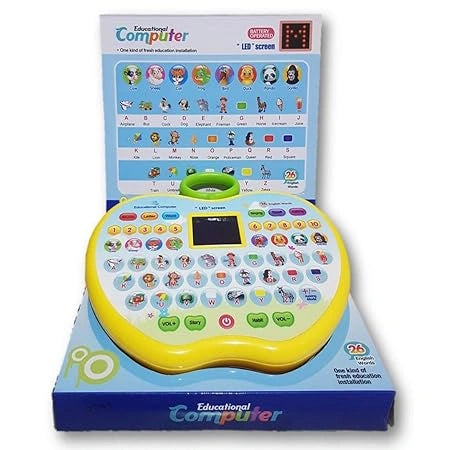 “Educational Kids Laptop – ABC and 123 learning computer with interactive buttons, music, and educational games for children.”