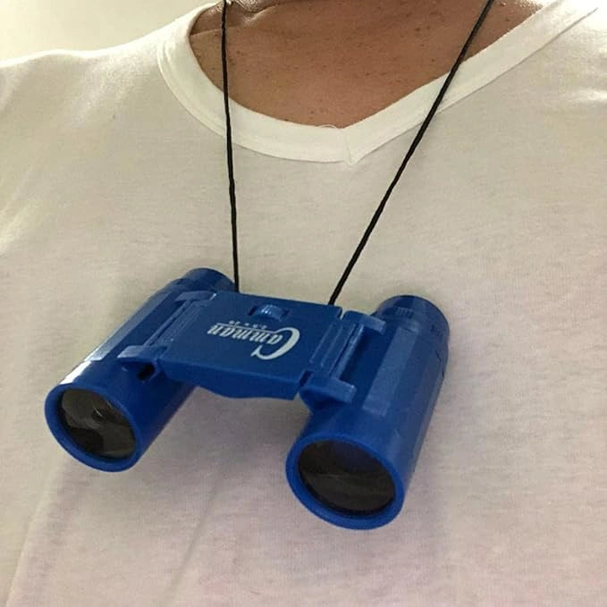 "ISRE Camman polarized folding binocular telescope for kids, suitable for day and night use, compact and portable design."