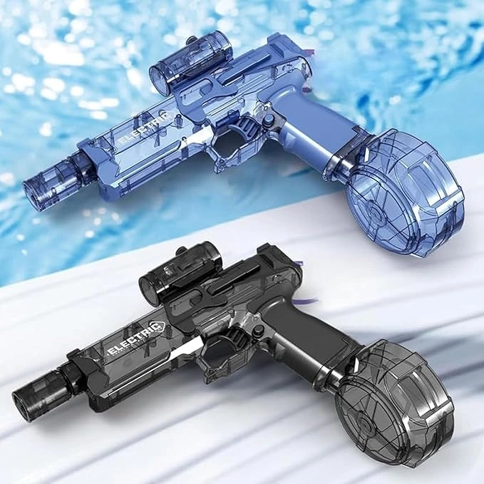 Ultimate Battle Blaster – long-range electric water gun with lights, black color”