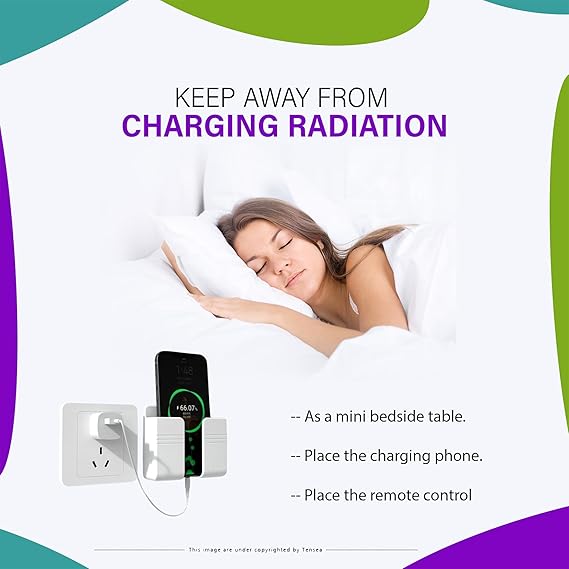 Mobile Phone Charging Stand, Multi-Functional Storage Holder, Bedside Fixed Rack, Bedroom, Office Accessories, Acrylonitrile Butadiene Styrene, White 01, Portable Electronic Devices