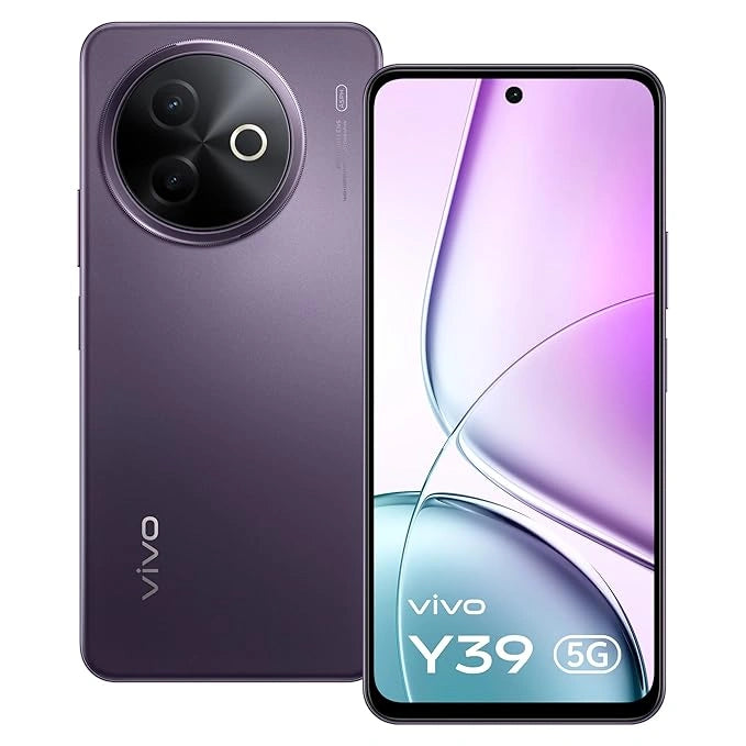 Vivo Y39 by JJR Products, available at JJR Mobile—front and rear view highlighting dual-camera design and large display.