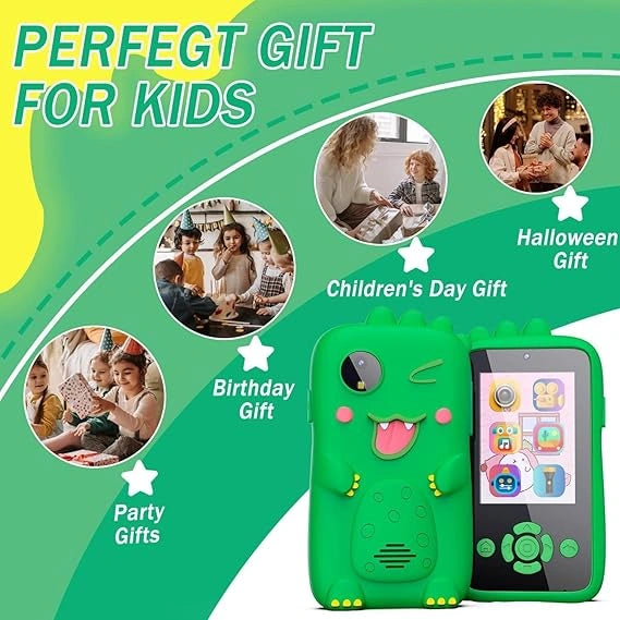 Rahasya Kids Smartphone Toy with MP3 Music Player- Dual Camera for Selfies- in Built Games 2.4" Screen 8MP Camera Toys for Boys & Girls Best Gift Kids Mobile Phones 