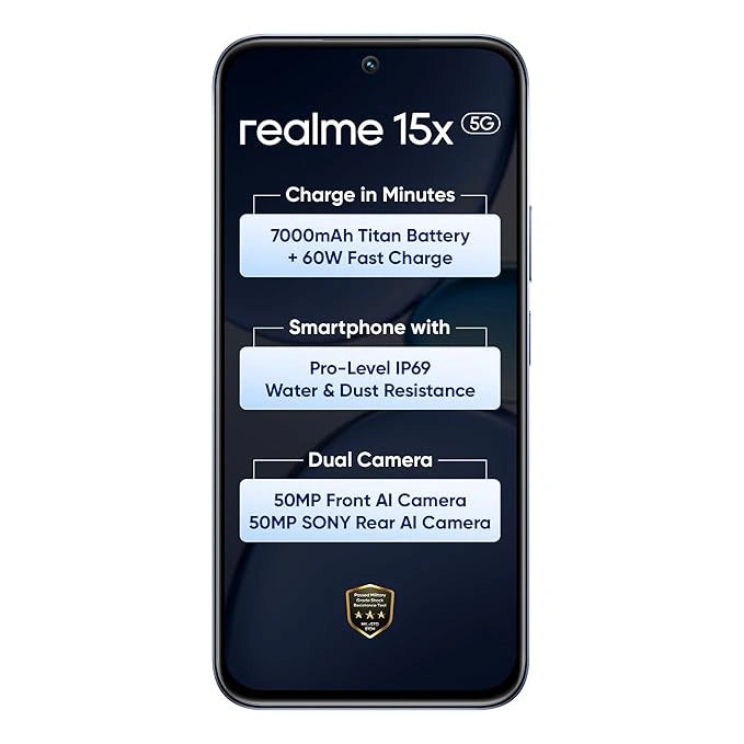 Explore the realme 15X 5G – powerful performance, stunning display, and seamless 5G connectivity. Capture every moment with advanced cameras. Check latest deals!"