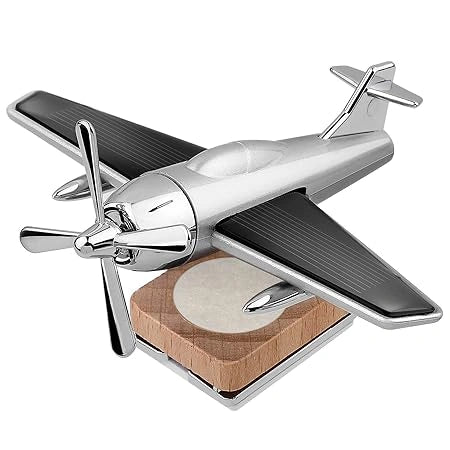 Car Desk Board Solar Power Mini Turboprop Aircraft Air Freshener