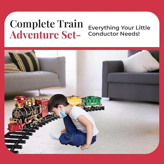 Braintastic choo choo train toy featuring smoke effect, sound and musical play.