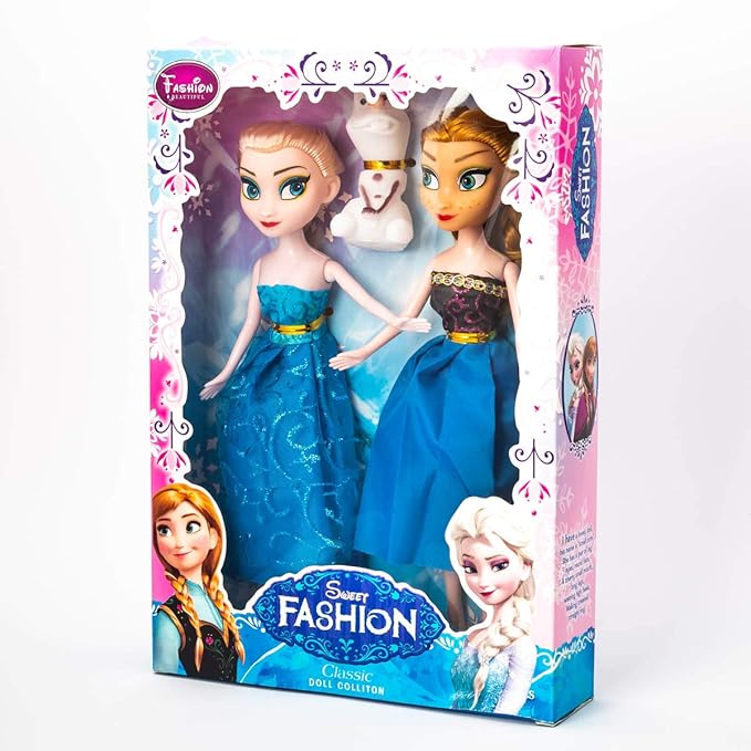 Curtis Toys Frozen doll set for girls – beautiful princess dolls with accessories”