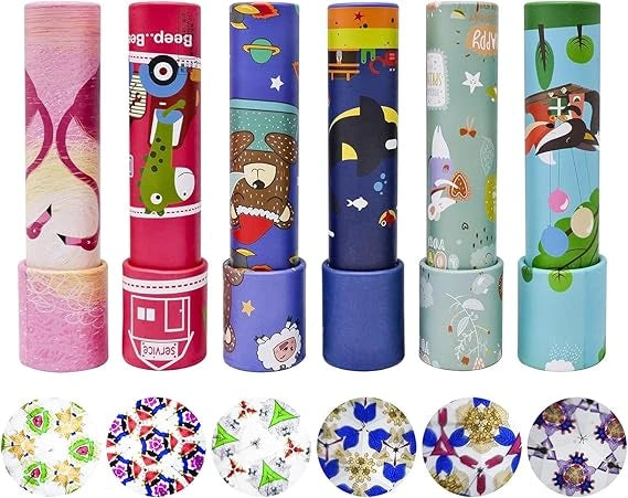 ROKTRY 1 pcs Classic kaleidoscopes Toy, Vintage Retro kaleidoscopes Educational Toys for Birthday Christmas Stock Stuffers Bag fillers Birthday Party School Classroom prizes(Random Color)