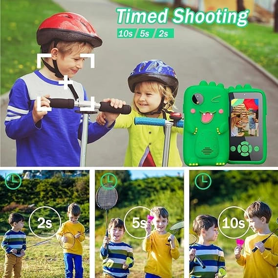 Rahasya Kids Smartphone Toy with MP3 Music Player- Dual Camera for Selfies- in Built Games 2.4" Screen 8MP Camera Toys for Boys & Girls Best Gift Kids Mobile Phones 