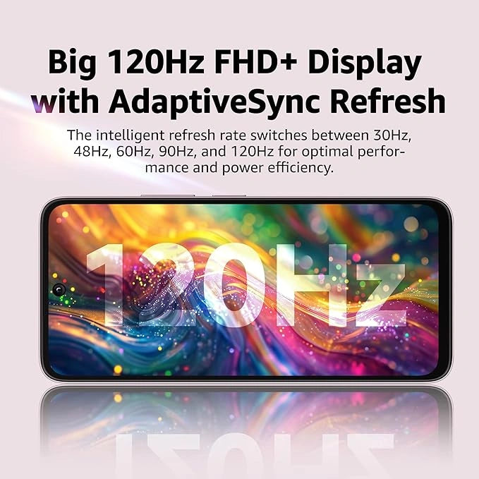 "Redmi 13 5G smartphone in Hawaiian Blue color with 128GB storage and 6GB RAM"