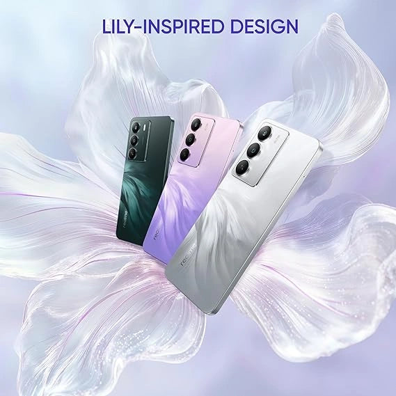 realme C75 5G smartphone in sleek design with dual cameras, large display, and fast 5G connectivity