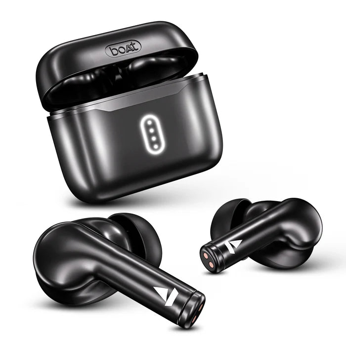 boAt Airdopes 141 Pro True Wireless Earbuds in Obsidian Black with Active Noise Cancellation, 42H Battery Life, Fast Charging, and Bluetooth 5.3 Connectivity