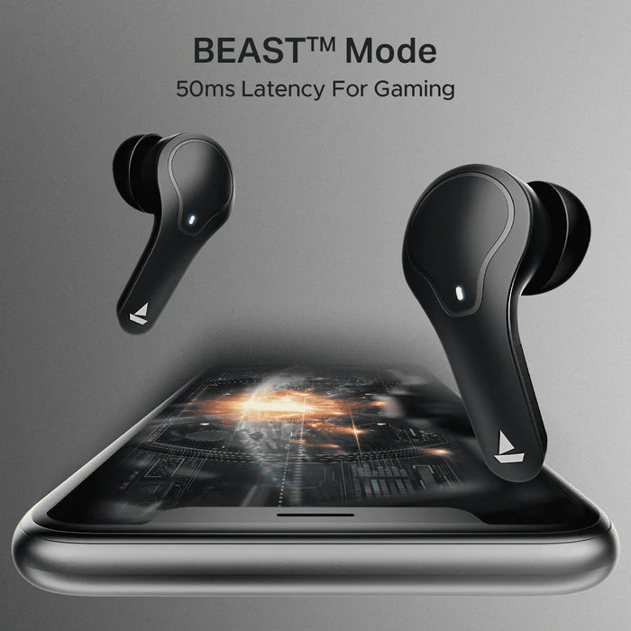 boAt Airdopes 311 Pro w/ 50 HRS Playback, ASAP Charge & Dual Mics ENx Technology Bluetooth  (charcoal black, True Wireless)