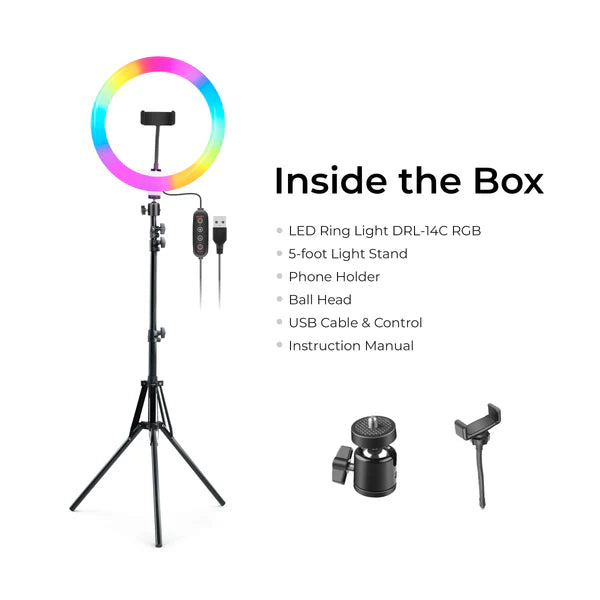 LED Ring Light with 5 feet Stand for Photo & Video Shoot & More