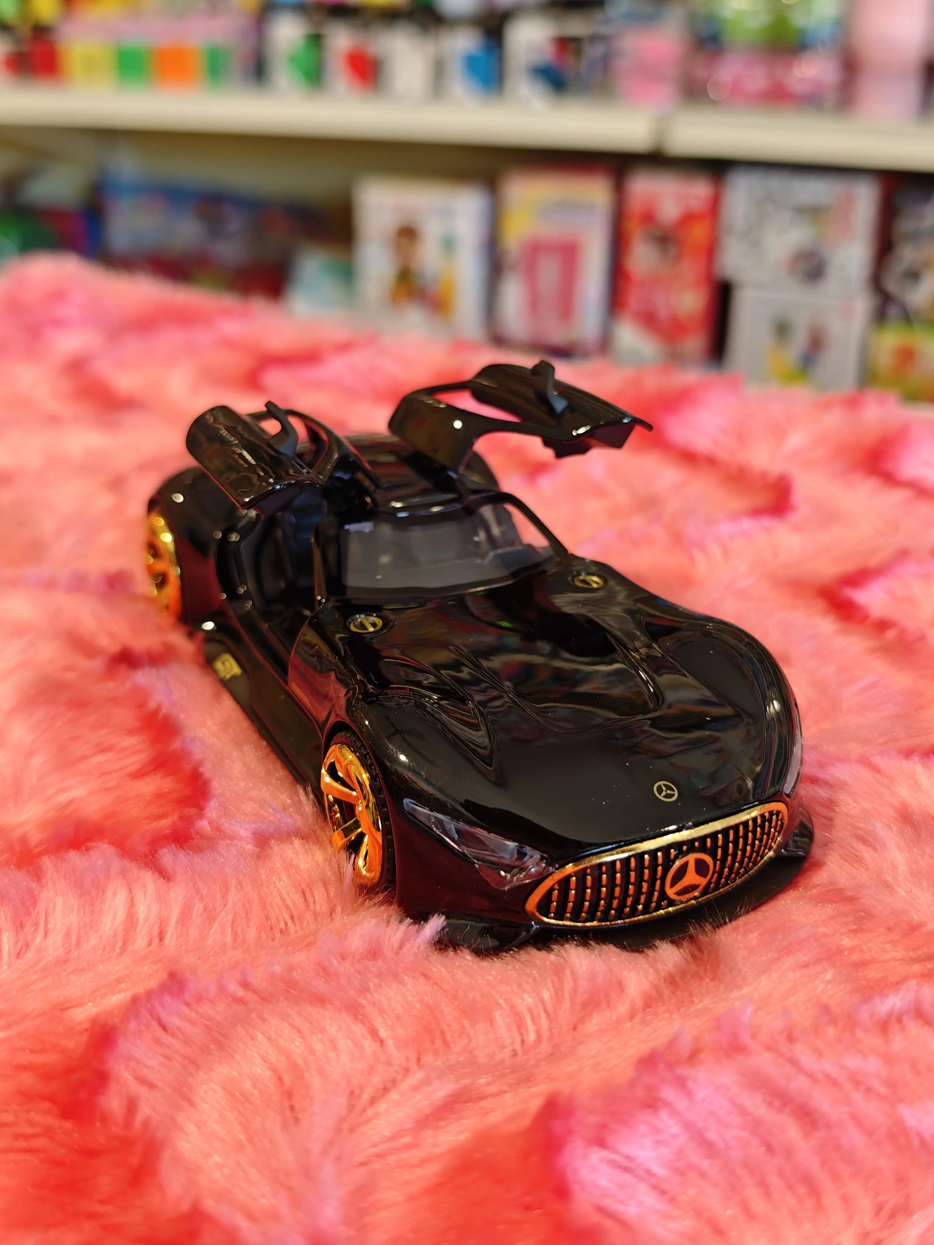 merceedes vision AMG GT Future model car 1:24 Black Die- Cast