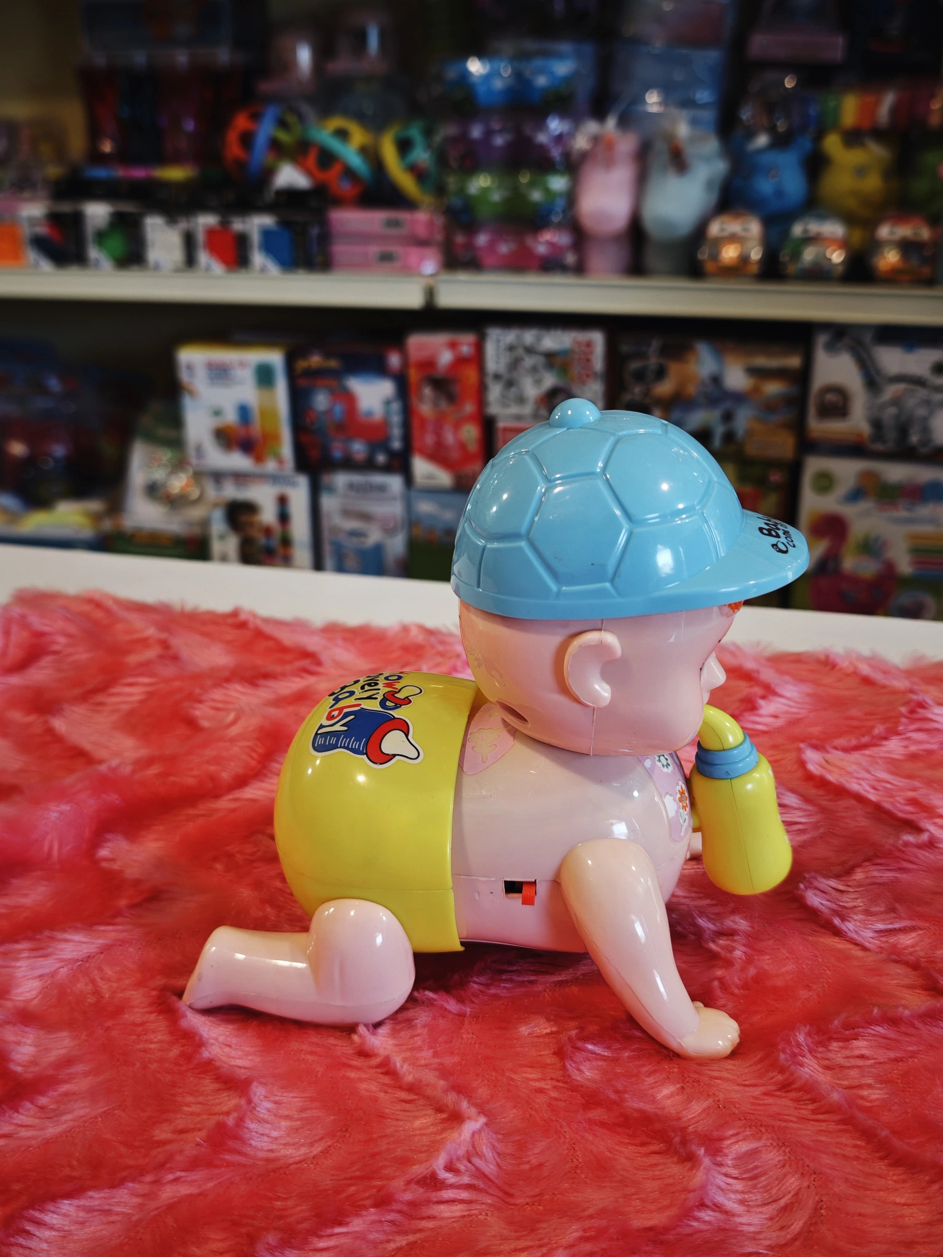 musical crawling baby