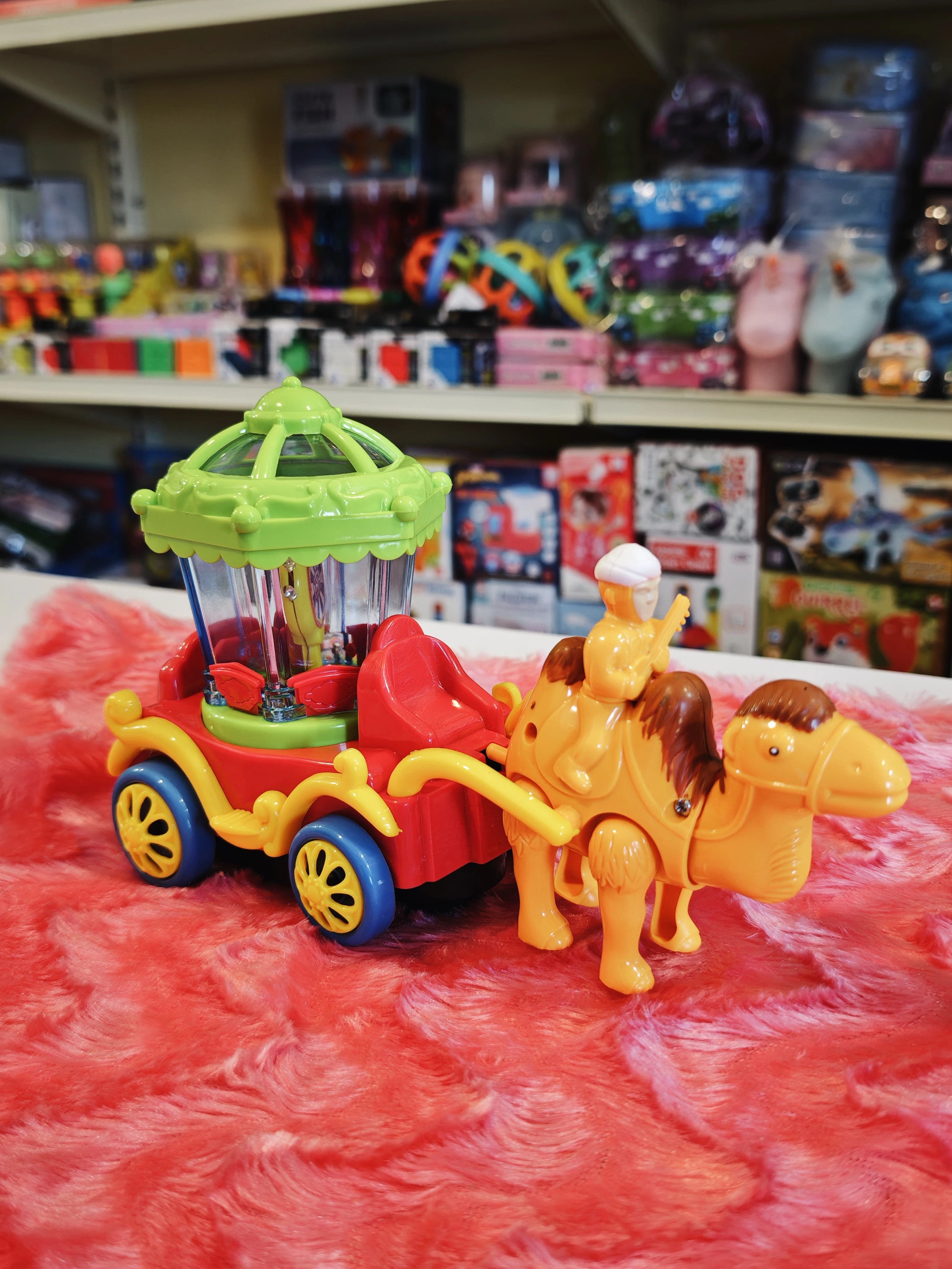 Musical camel carriage toy for kids
