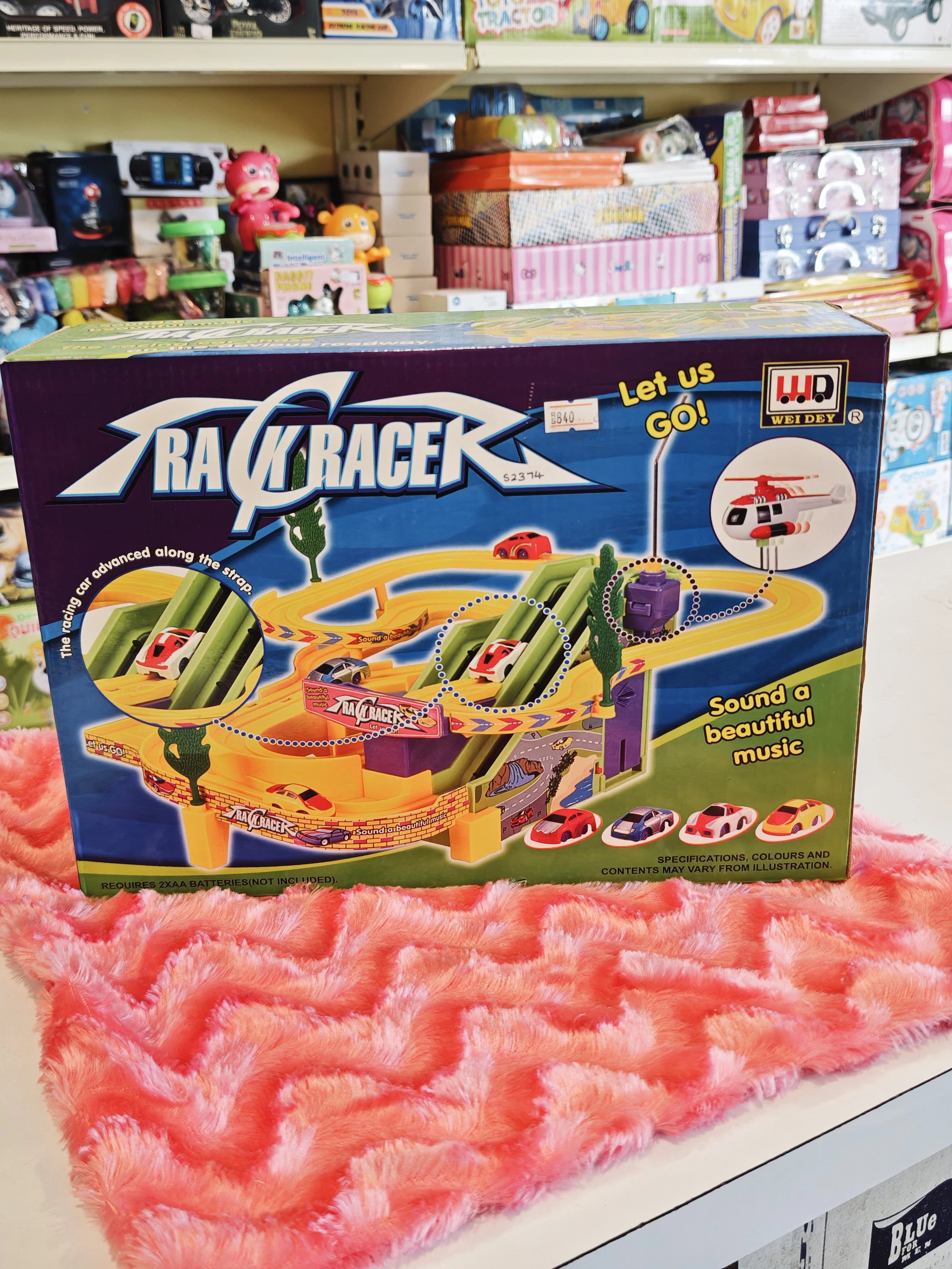 Track Race battery operated racing car set