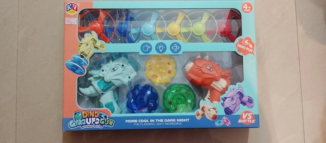giftsrus Dinosaur Gyro UFO Spinning Toy
