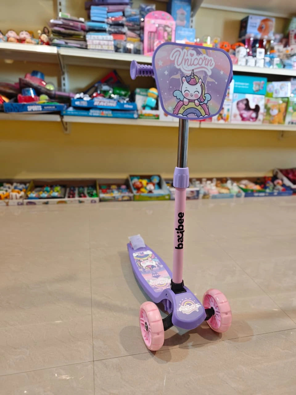 Kick Scooter for Kids | Foldable 3 Wheel Kid Scooter with 4 Height Adjustable Handle & Brake | Skate Scooters with LED PU Wheels | Runner Scooters for Kids 3 to 10 Years Boys Girl